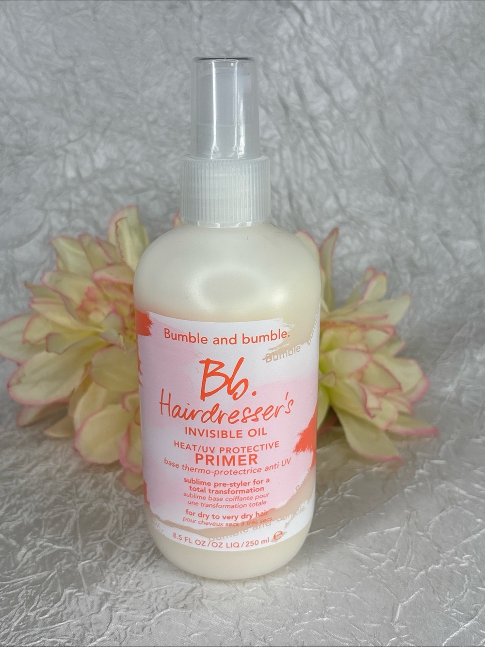 Bumble Bb Hairdresser’s Invisible Oil Heat/UV Protective Primer 8.5oz New